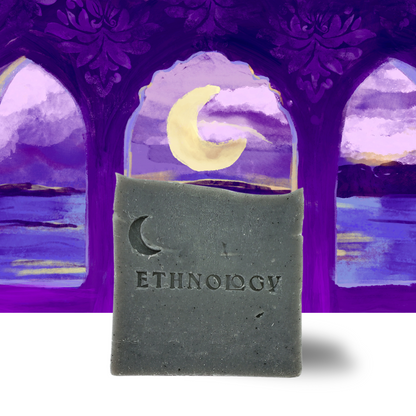 Lamu Moon Night Scented Shea Butter Body Soap (Activated Charcoal)